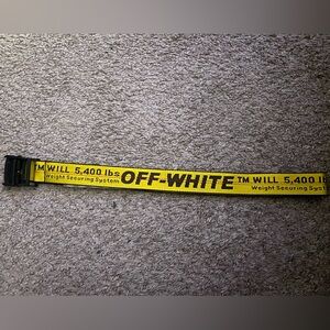 OFF WHITE INDUSTRIAL BELT - YELLOW/BLACK